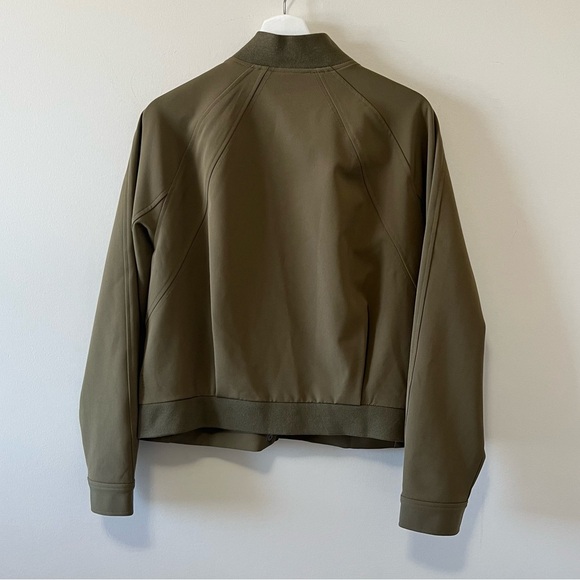 Athleta Olive Green Bomber Jacket - Picture 4 of 11
